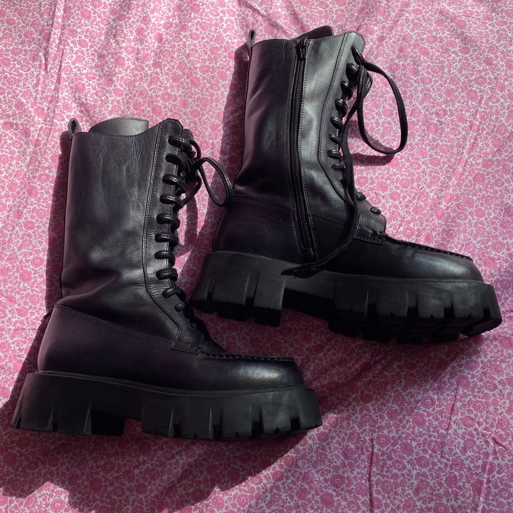 Free People Jones Boots Black 8 - Picture 14 of 16